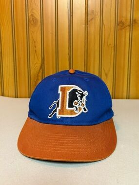 Kids Blue and Orange Baseball Cap with Embroidered 'D' Patch
